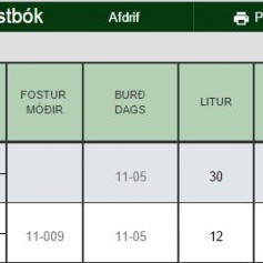 Uppfærsla Fjárvís og útsending haustbóka