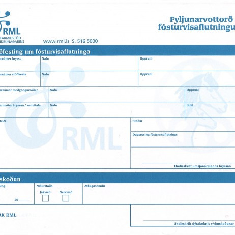 Stóðhestaskýrslur 2015