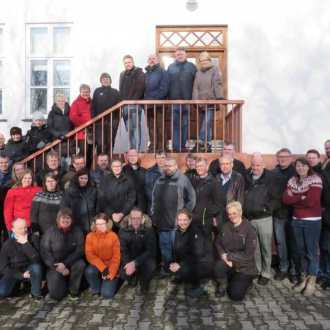 Starfsmenn RML funda á Hólum í Hjaltadal