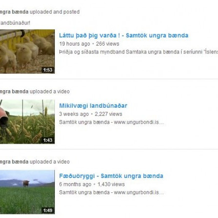 Myndbönd um mikilvægi íslensks landbúnaðar