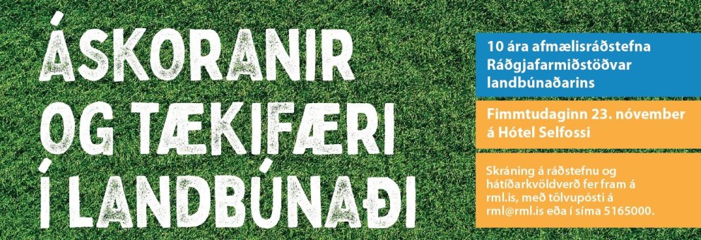 RML 10 ára - Afmælisráðstefna 23. nóvember á Hótel Selfossi