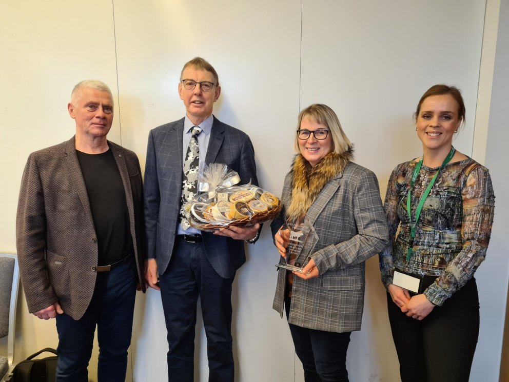 F.v. Sveinbjörn Eyjólfsson, Pétur Diðriksson, Karitas Þ. Hreinsdóttir og Herdís Magna Gunnarsdóttir.…