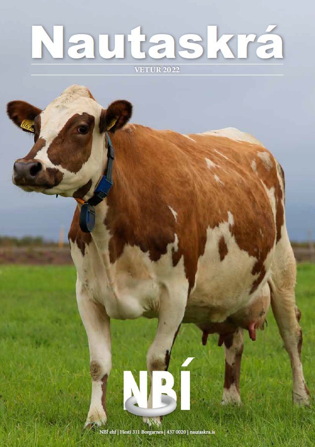 Forsíða Nautaskráarinnar 2022-23.