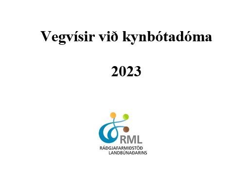 Vegvísir við kynbótadóma 2023