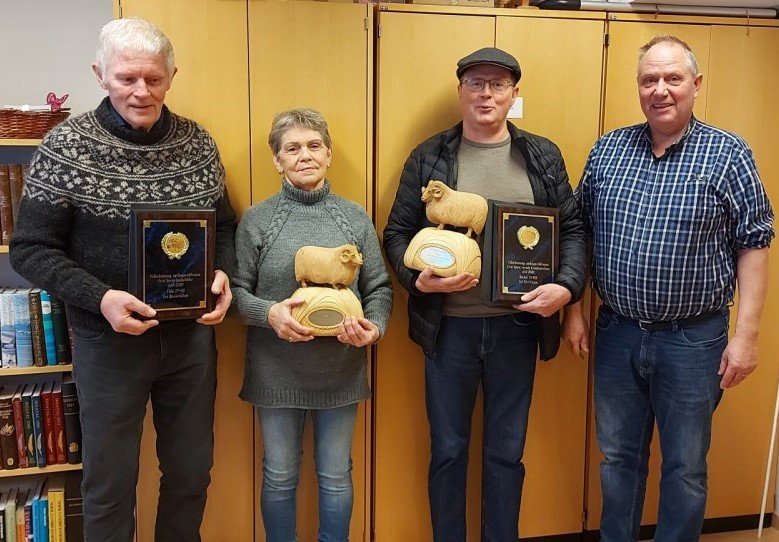 Á myndinni eru frá vinstri: Guðbrandur Sverrisson, Lilja Jóhannsdóttir, Gunnar Þorgeirsson og Anton …