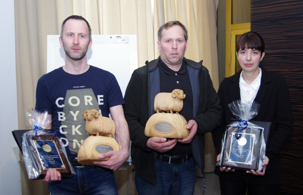 Burkni og Bekri verðlaunahrútar stöðvanna 2017