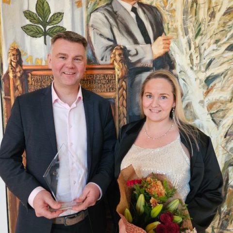 Baldur Helgi Benjamínsson og Elín Nolsöe Grethardsdóttir (Mynd: Guðrún Björg Egilsdóttir).